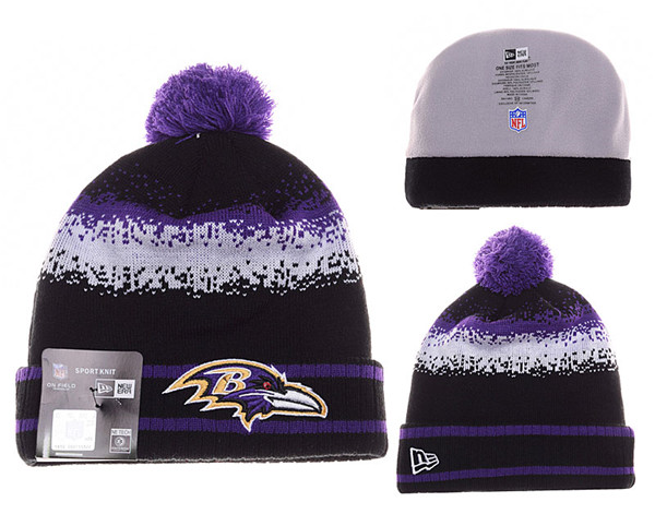 Baltimore Ravens Knit Hats 011